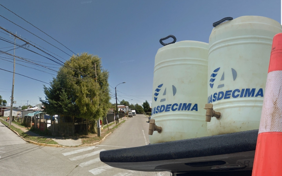 Aguas Décima realizará conexiones a la red de agua potable este martes en Los Jazmines